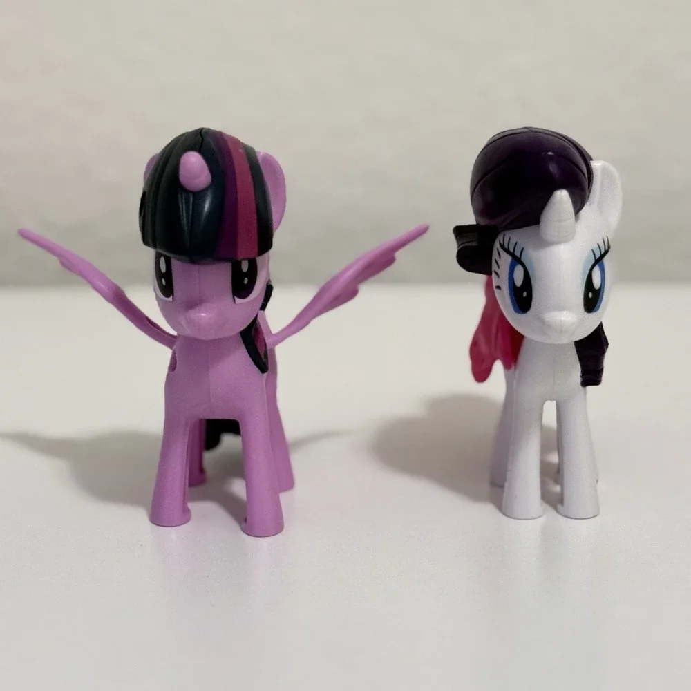 My Little Pony Burger King Lot of 2 Rarity w/ Saddle Twilight Sparkle 2018 3.5